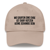 Baseballkappe "Wo Saufen Eine Ehre Ist..."