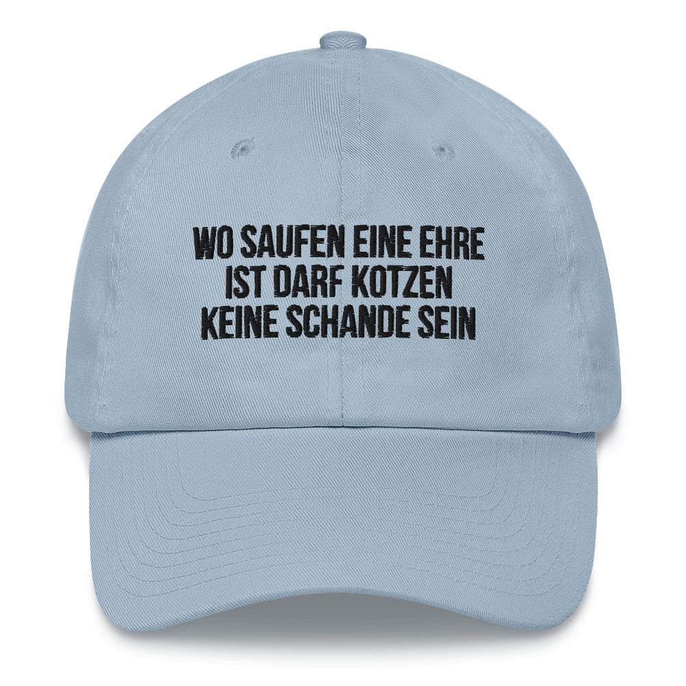 Baseballkappe "Wo Saufen Eine Ehre Ist..."